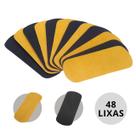 Kit 48 Refil Lixa Pedicure para Pés Dupla Face Fina e Grossa Profissional Descartável Dompel