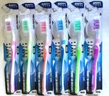 Kit 48 Unid Escovas de Dentes Adulto Navy Fresch Confortável Macia