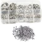 Kit 480 arruelas pressao inox m2 m2.5 m3 m4 m5 m6 m8 m10 m12