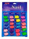 Kit 480 Tips Alongamento Unha Colorido Acrigel Porcelana