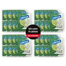Kit 4Cxs de Suco Em Pó Refrescante Sabor Natural Limão 25 G Faz 1 Litro Adoçado Prático Rápido 48un