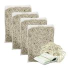 Kit 4Kg Elástico De Látex Borracha N18 Para Dinheiro Pacote 1Kg Cada Cor Bege