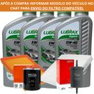 Kit 4L Óleo Lubrax Supera Flex 5W-40 Sintético Homologação VW 508.88 / 509.99 + 4 Filtros Wega