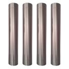 Kit 4m Duto 8 Polegadas Inox 304 Chaminé Forno Iglu Lareira
