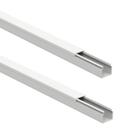 Kit 4mts Canaleta Fechada Painel Elétrico Fio 20x20 Branca
