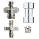 Kit 4pc 2 parafuso macho/macho + Espaçador 1/4-3/8 + redução Kit 4pc 2 parafuso macho/macho + Espaçador 1/4-3/8 + redução