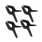 Kit 4PC Grampo Prendedor Plástico Multiuso Preto 3 Pol 7,6 Cm Carbografite
