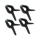 Kit 4PC Grampo Prendedor Plástico Multiuso Preto 9 Pol 23 Cm Carbografite
