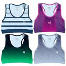 Kit 4Top Feminino Academia Cropped Caminhada Corrida Roupa Fitness Confortável Treino Esportivo Kit 4Top Feminino Academia Cropped Caminhada Corrida Roupa Fitness Confortável Treino Esportivo
