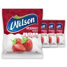 Kit 4un de Suco Em Pó Refrescante Sabor Natural Morango 350G Rende 10L Adoçado Prático Rápido