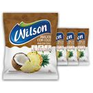Kit 4un de Suco Em Pó Refresco Sabor Natural Abacaxi e Coco 350G Rende 10L Adoçado Prático Rápido