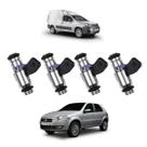 Kit 4x Bico Injetor Fiat Palio Uno Fire Fiorino Strada 1.0 1.3 1.5 8v 2003 2004 2005 BIK1302