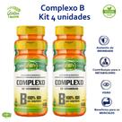 Kit 4x Complexo B Vegana 500 mg 4x60 comp Unilife