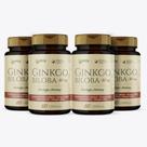 Kit 4x - Ginkgo Biloba (80 mg) - 60 cápsulas