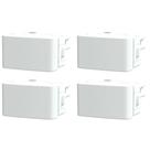 Kit 4x Interruptor S400207 Branco Fosco Lunare Up Schneider