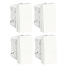 Kit 4x Interruptor Simples S70110104 Branco Orion Schneider