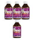 Kit 4x Neurix Kids Vitaminas e Minerais 150ml sabor uva Flora Nativa do Brasil