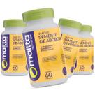 Kit 4x Óleo de Semente de Abobora Suplemento Alimentar Natural Vitamina D 100% Pura 240 Capsulas Duom Original