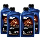 Kit 4x Óleo Semissintetico Elf Moto 4 Road 15W-50