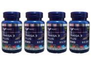 Kit 4x Ômega 3 Plus EPA 33/DHA 22 60 capsulas /1000mg Muwiz