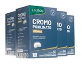 Kit 4x Picolinato De Cromo 250mcg 60 Comprimidos Lauton
