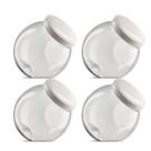 Kit 4x pote baleiro 1000ml tampa branca Kit 4x pote baleiro 1000ml tampa branca