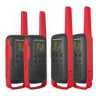 Kit 4x Rádio Comunicador MOTOROLA T210BR 32KM HT TALKABOUT