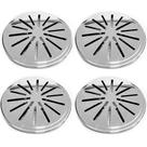 Kit 4x Ralo/Dreno De Fundo Anti Turbilhão Aço Inox para Piscina
