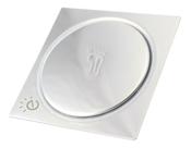 Kit 4x Ralo Inteligente Banheiro Inox Click Up Quadrado 10cm Kit 4x Ralo Inteligente Banheiro Inox Click Up Quadrado 10cm