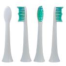 Kit 4x Refil Compatível com Escova Dental Elétrica Colgate Philips Sonicare Easyclean Essence Plus SonicPro 10 30 50 70 Kids HX6581 HX3211