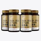 Kit 4x - Super Hair, Skin & Nails - 60 cápsulas