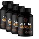 Kit 4x Suplemento Alpha Genius 360 caps Nootropico