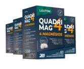 Kit 4x Suplemento Quadrimag 60 cápsulas Lauton