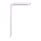 kit 4x Suporte de Alumínio 25 cm Branco