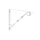 kit 4x Suporte Decorado Mão Francesa para Prateleira 30 cm Branco