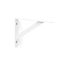 kit 4x Suporte Mão Francesa para Prateleira de 20 cm Branco