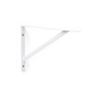 kit 4x Suporte Mão Francesa para Prateleira de 25 cm Branco