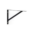 kit 4x Suporte Mão Francesa para Prateleira de 25 cm Preto