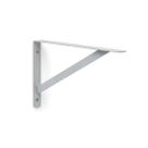 kit 4x Suporte Reforçado Mão Francesa para Prateleira 25 cm Prata