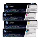 Kit 4x Toner 126A CP1025 CP1020 M175A B+C+Y+M