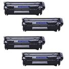 Kit 4x Toner Compatível HP 12A Q2612A HP1010 HP1020 HP1022