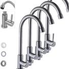 Kit 4x Torneiras Para Cozinha Escovado Lavatório Monocomando Kit 4x Torneiras Para Cozinha Escovado Lavatório Monocomando