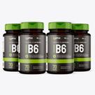 Kit 4x - Vitamina B6 - 70 cápsulas