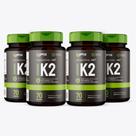 Kit 4x - Vitamina K2 - MK7 - 70 cápsulas