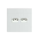 Kit 4x4 Tomada Dupla 10A Branco Fosco Lunare Up Schneider