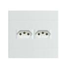 Kit 4x4 Tomada Dupla 20A Branco Fosco Lunare Up Schneider