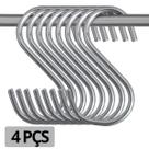 KIT 5 a 10 Ganchos Em Forma de S Armazenamento Suspenso Aço Inox para Toalhas Bolsas Roupa Cozinha KIT 5 a 10 Ganchos Em Forma de S Armazenamento Suspenso Aço Inox para Toalhas Bolsas Roupa Cozinha