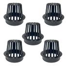 Kit 5 Abacaxi Hemisférico Ralo Anti Folhas 100mm Plástico Calha