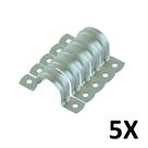 Kit 5 Abraçadeiras de Metal Canos e Tubulações Tipo U 3/4''