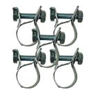 Kit 5 Abraçadeiras Mangote Aço Galvanizado 20x25mm 20mm de Largura Londribor
